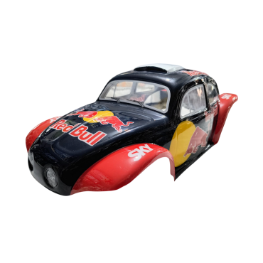 BOLHA FUSCA BAJA 1/8 PINTADA RED BULL PARA REVO 3.3 / E-REVO / T-E MAXX 3.3 / SAVAGE / SUMMIT / MAD FORCE ETC LYNX LHP0846 RB